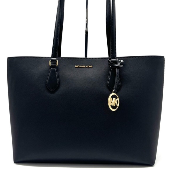 Michael Kors Sheila Large Signature Logo MF Tote Bag - Black